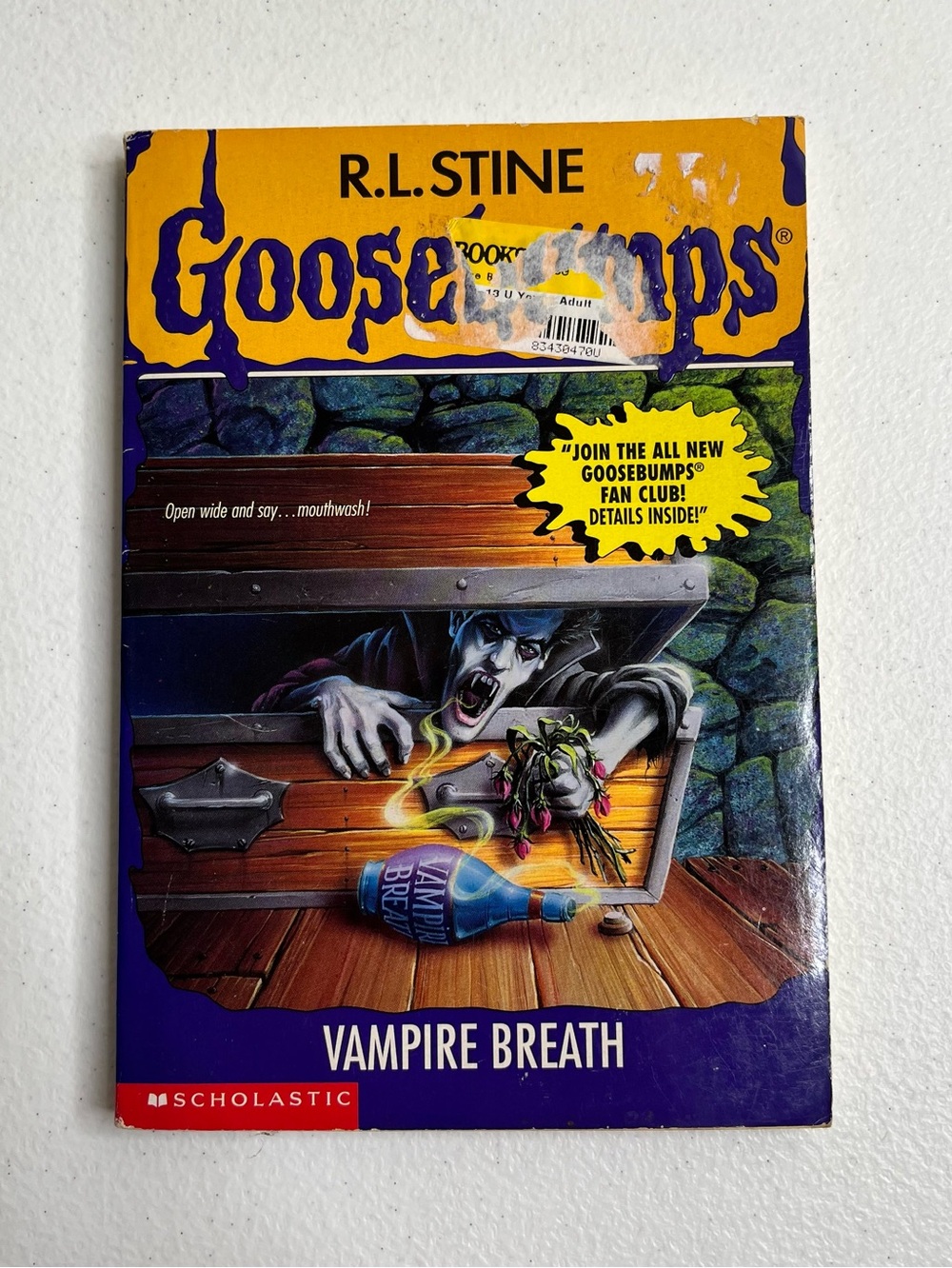 Goosebumps #49 Vampire Breath 1996 Paperback Book Original Series 1st Edition